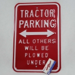 Cedule dopravn Traktor Parking